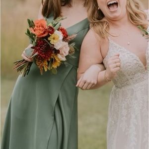 AZAZIE MAKSIM Bridesmaid Dress in Eucalyptus
